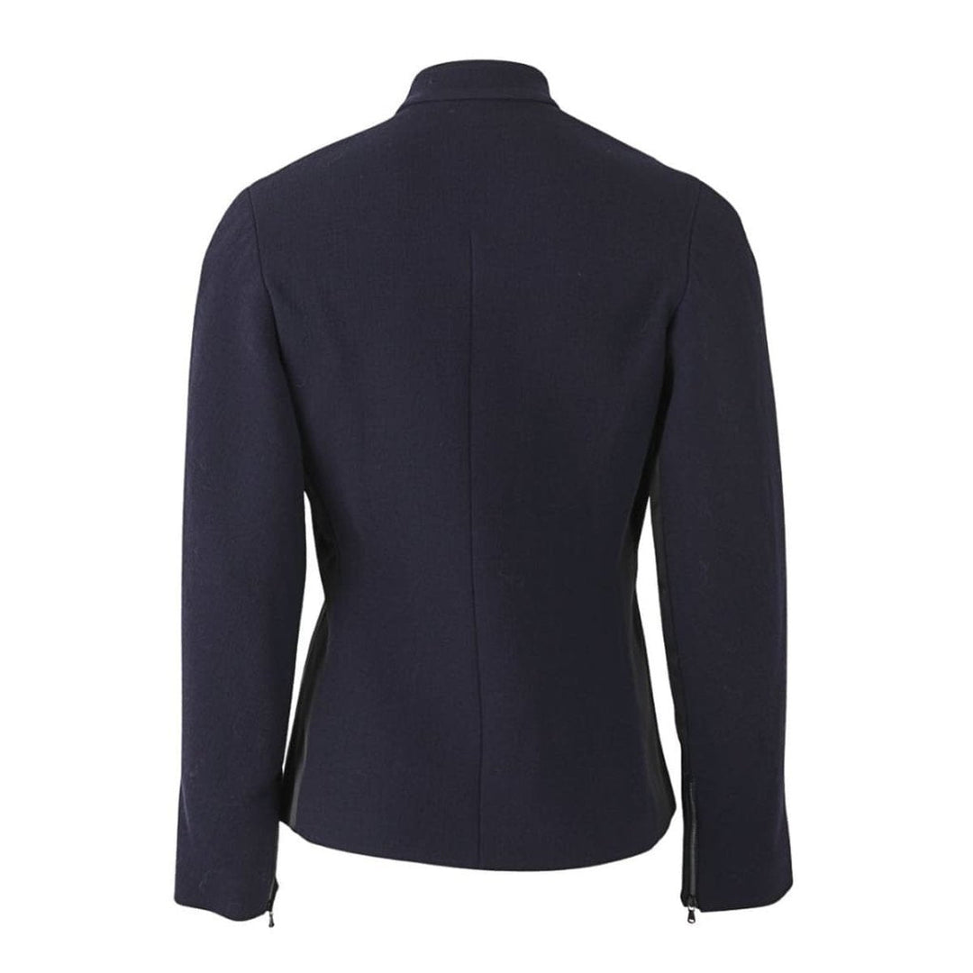Blue Satin Insert Fencing Jacket
