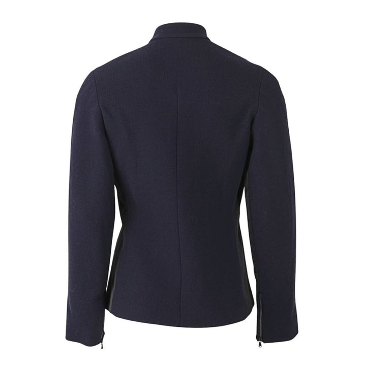 Blue Satin Insert Fencing Jacket