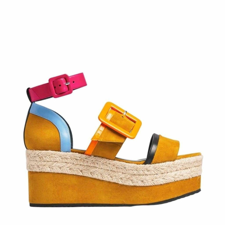Pierre Hardy-Alpha Sun Suede Sandals - Runway Catalog