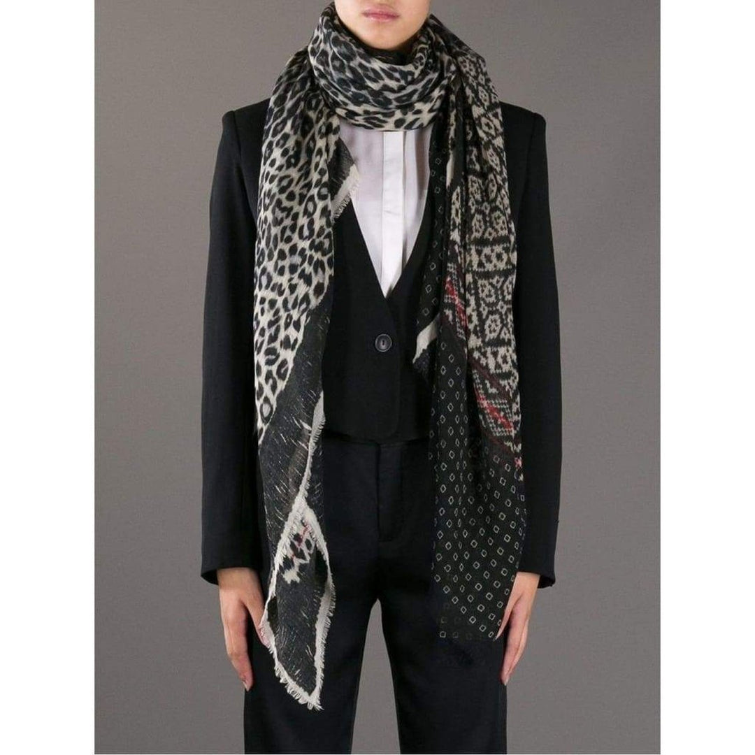 Pierre-Louis Mascia Multi Print Silk Cashmere Blend Scarf