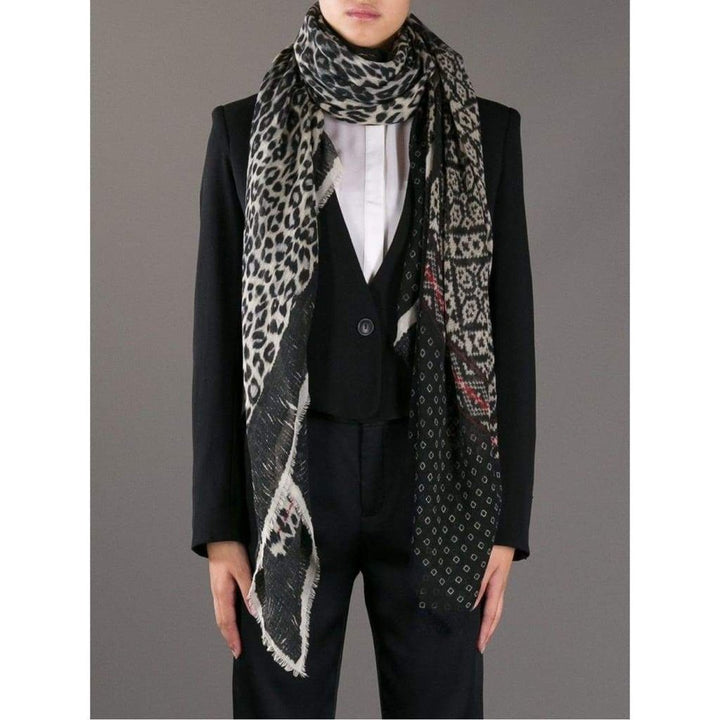 Pierre-Louis Mascia Multi Print Silk Cashmere Blend Scarf