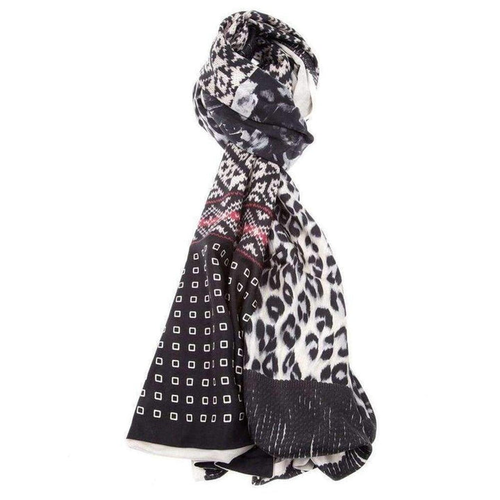 Pierre-Louis Mascia Multi Print Silk Cashmere Blend Scarf