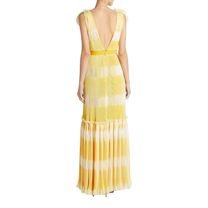 Yellow Tadia Plissé Dress