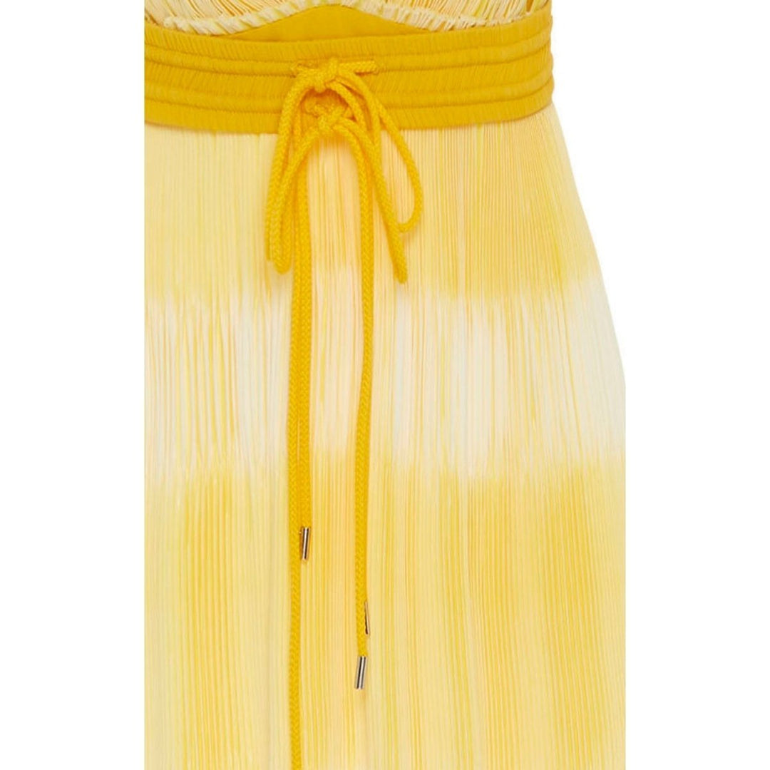 Yellow Tadia Plissé Dress