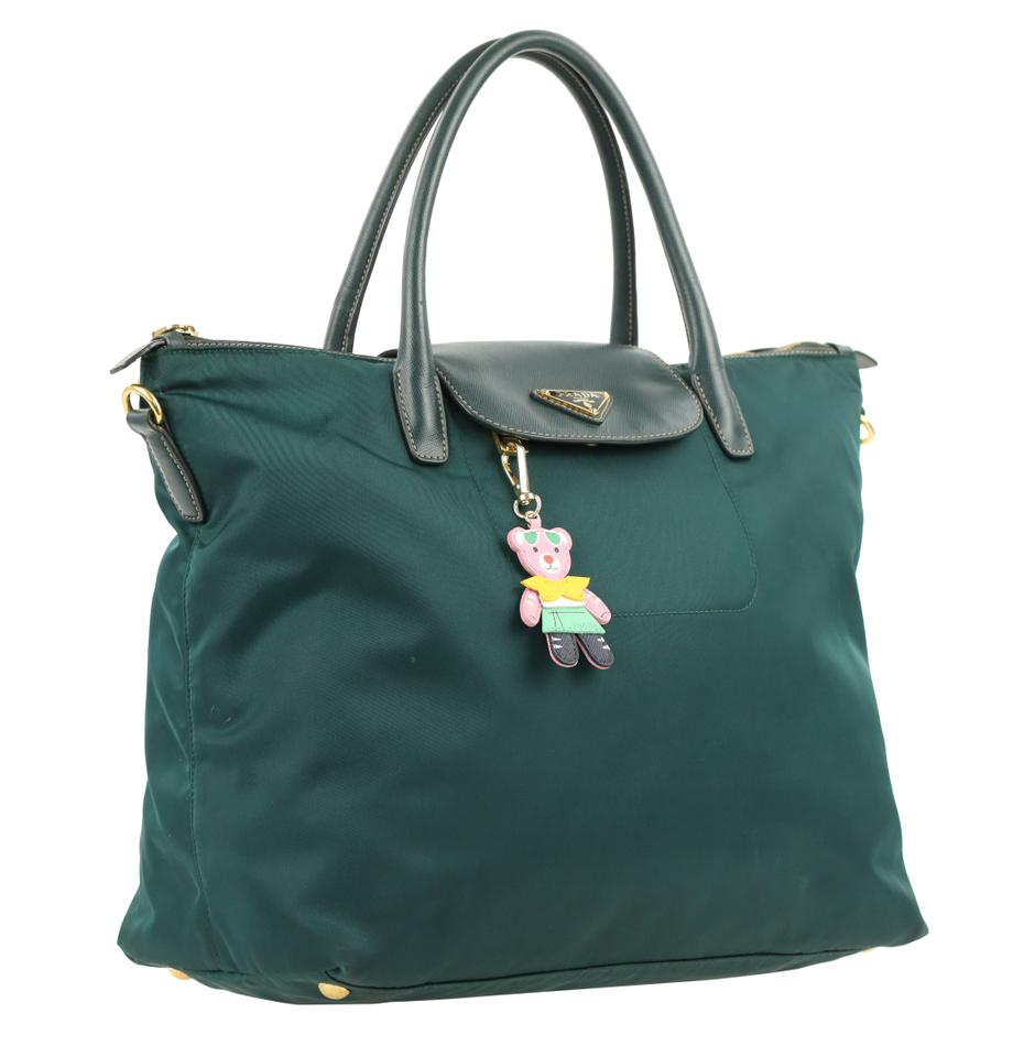 Prada Bag Tessuto Green Nylon Tote