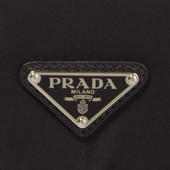 Prada Black Nylon Triangle Logo Messenger Bag 1BD671