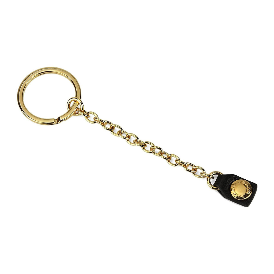 Prada Black Saffiano Leather Key Holder Pouch Wallet 1PP026