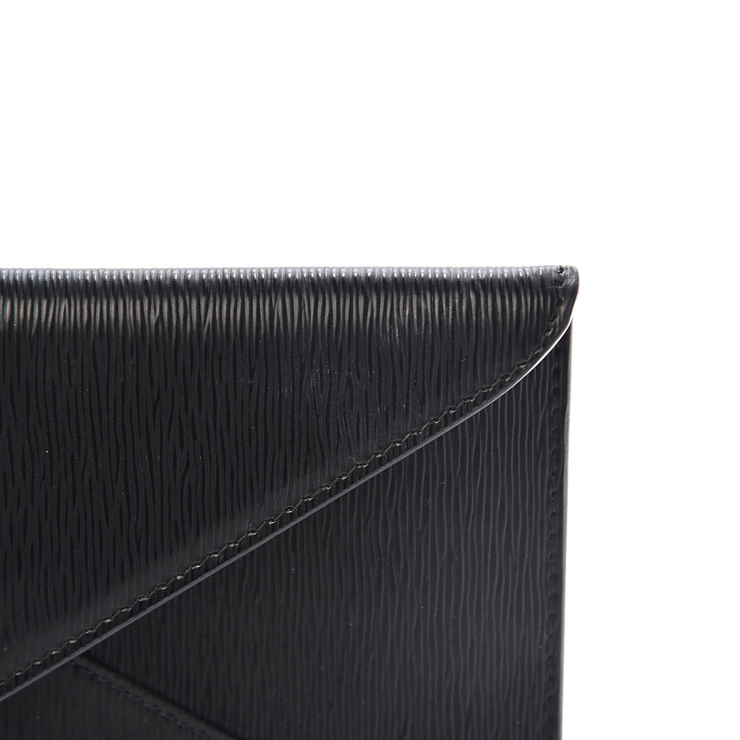 Prada Black Vitello Move Leather Long Envelope Wallet 1MF175