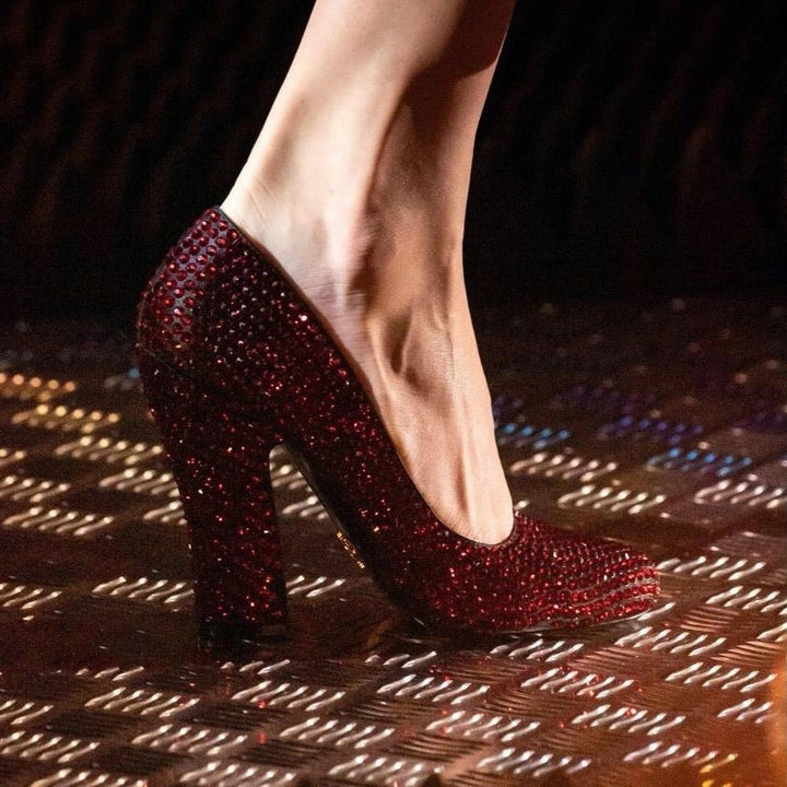 Crystal Ruby Slipper Pumps