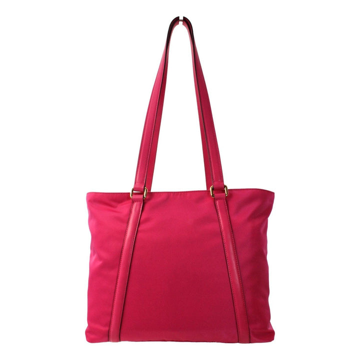 Prada Fuchsia Pink Tessuto Nylon Shopping Tote Bag 1BG291