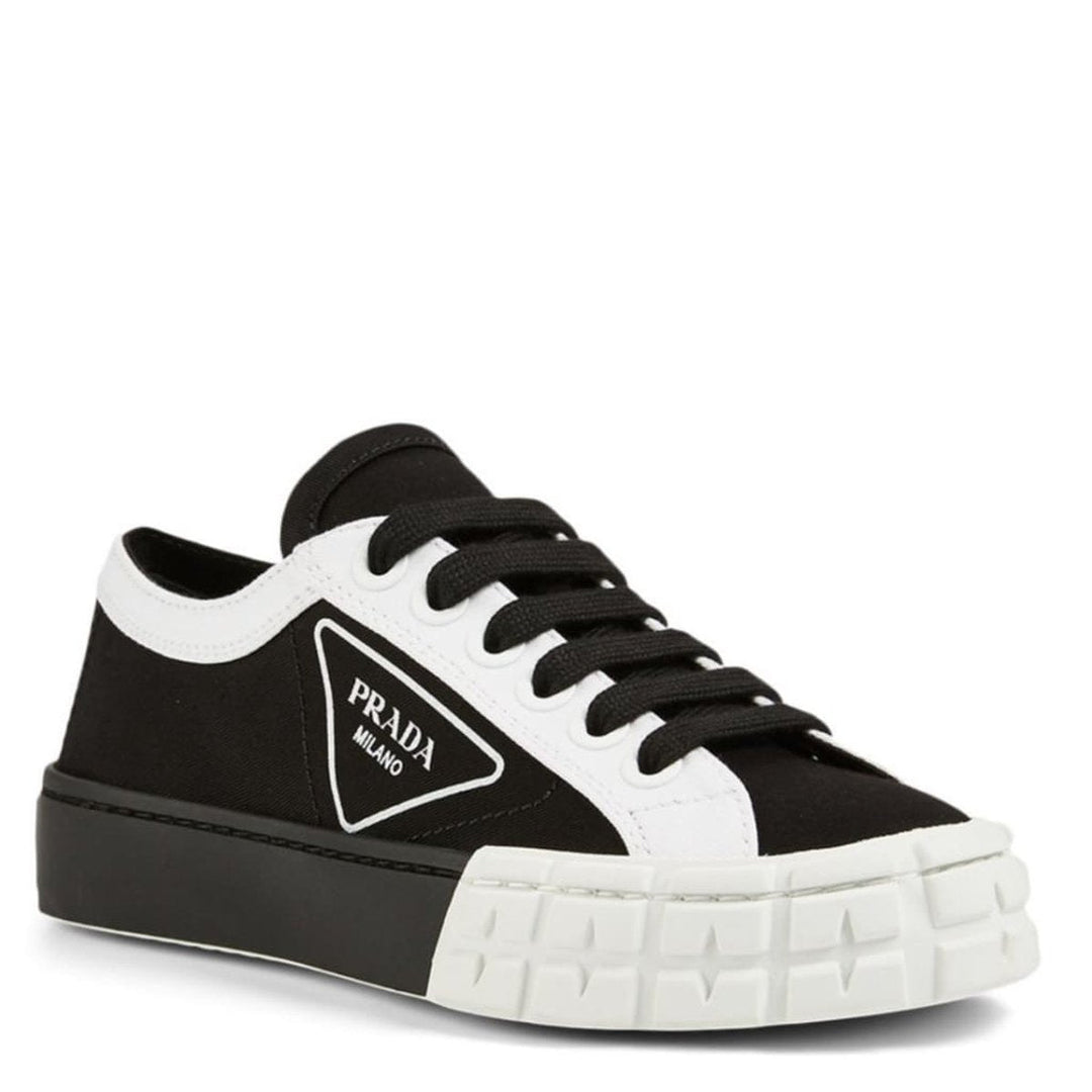 Gabardine Logo Sneakers