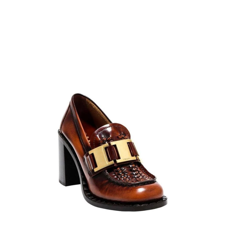 Leather Loafer Pumps