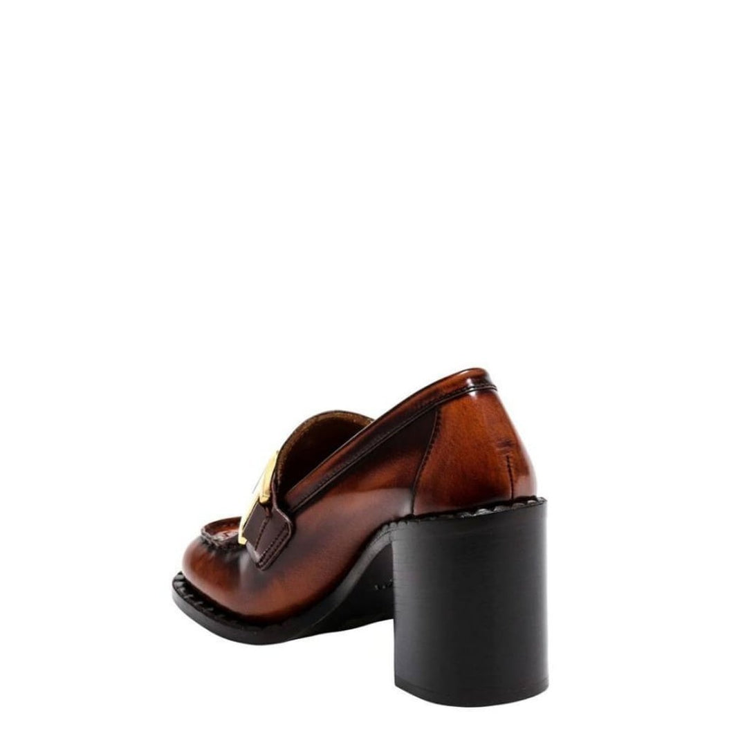Leather Loafer Pumps