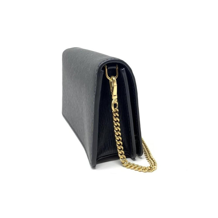 Prada Miniborse Black Vitello Move Leather Chain Cross Body 1BP021