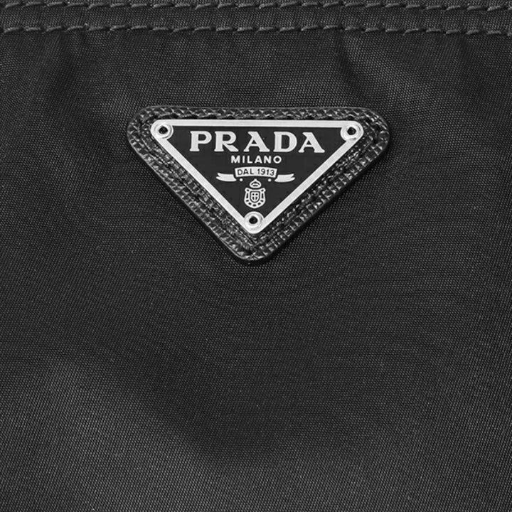 Prada Necessaire Black Tessuto Nylon Large Toiletry Case 1NA012