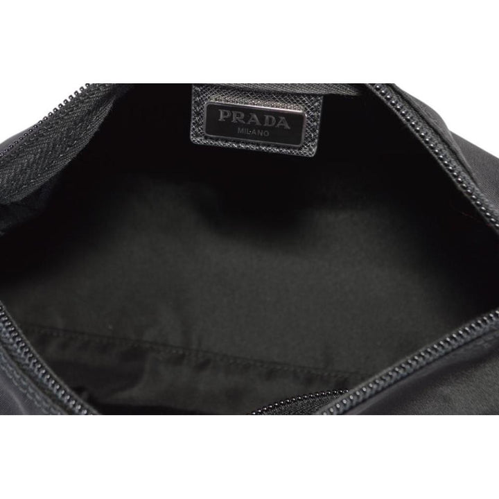 Prada Necessaire Black Tessuto Nylon Large Toiletry Case 1NA012