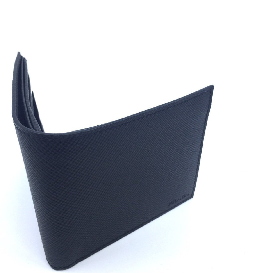 Prada Nero Black Saffiano Cuir Leather Billfold Bifold Wallet 2MO513