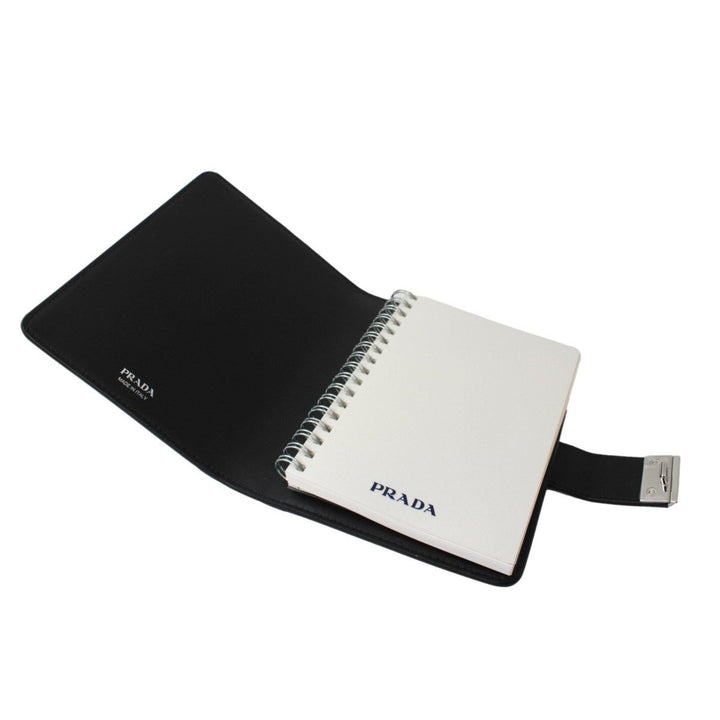 Prada Nero Black Saffiano Lock Journal 1AZ002