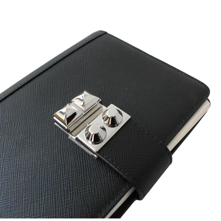 Prada Nero Black Saffiano Lock Journal 1AZ002