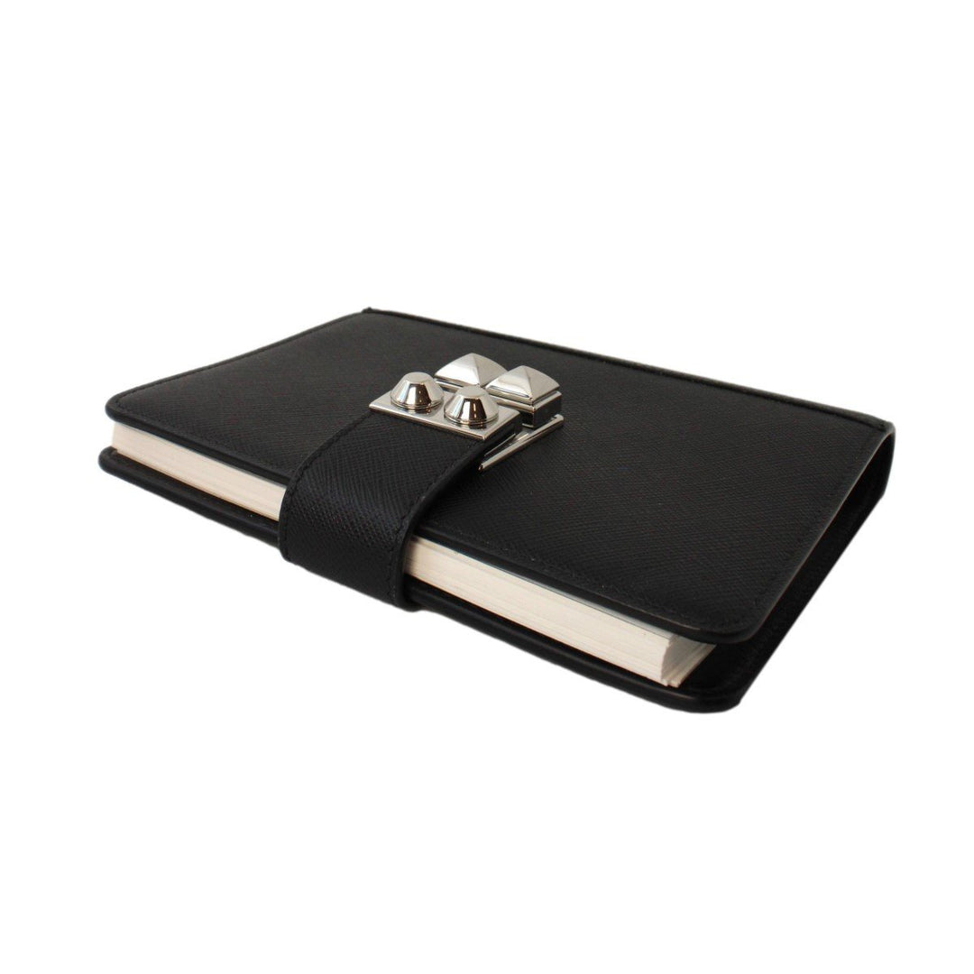 Prada Nero Black Saffiano Lock Journal 1AZ002