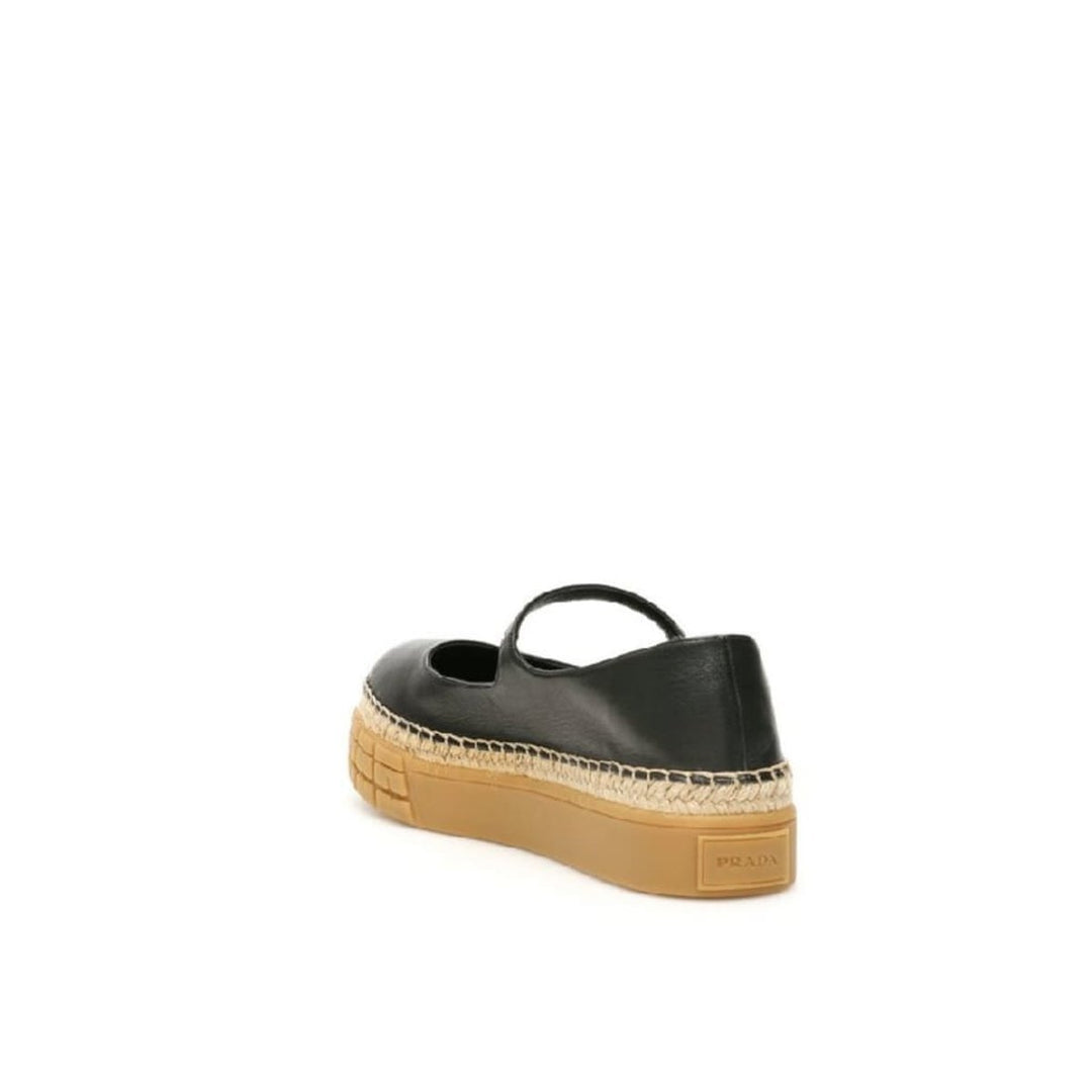 Platform Mary Janes Leather Shoes