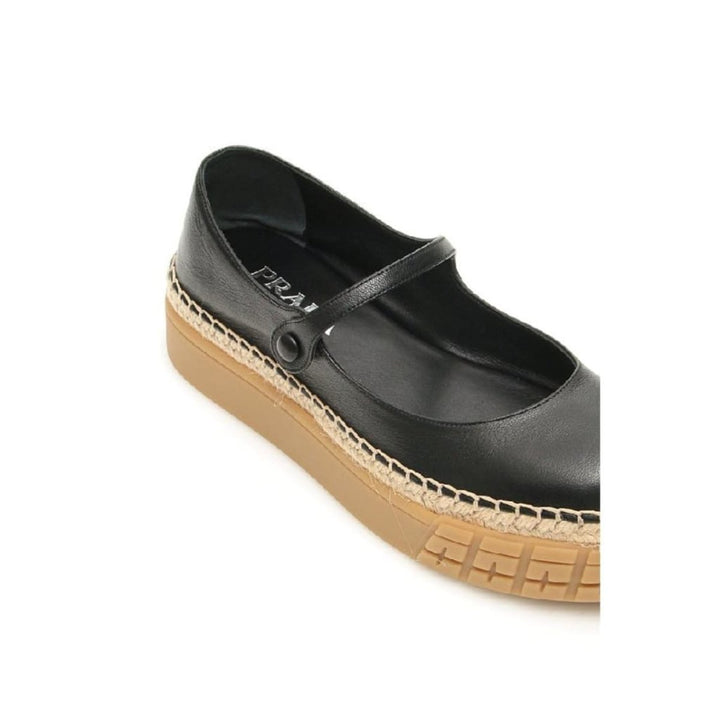 Platform Mary Janes Leather Shoes