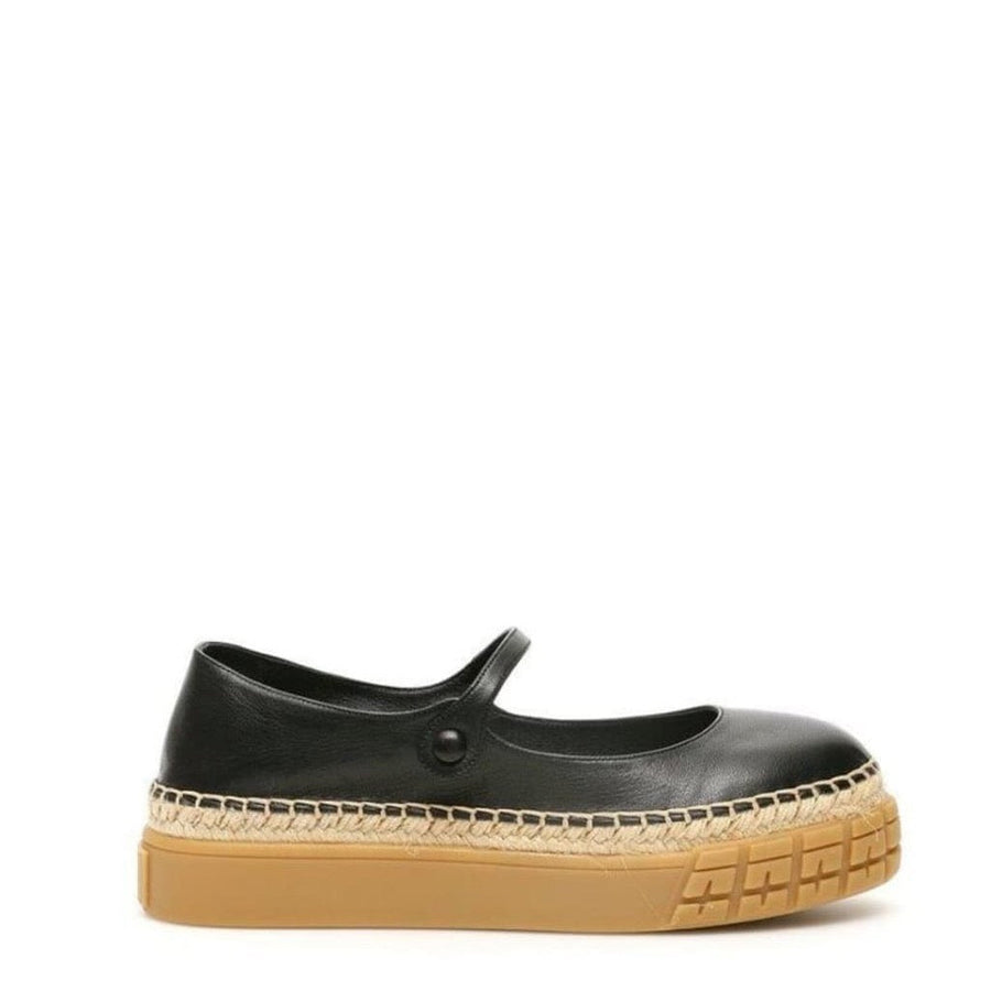 Prada-Platform Mary Janes Espadrilles - Runway Catalog