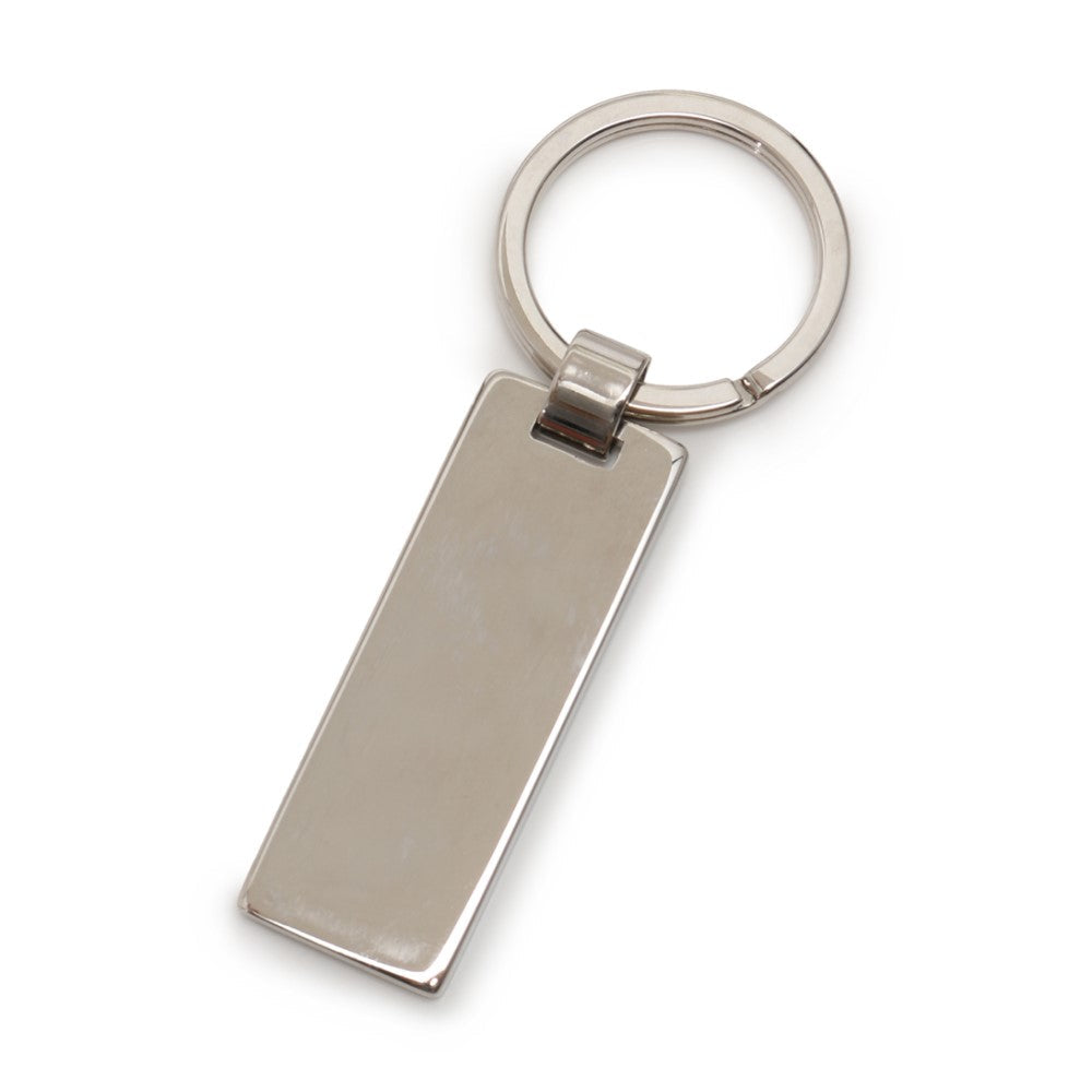 Prada Rubino Red Enamel Silver Metal Keyring Keychain 2PS021