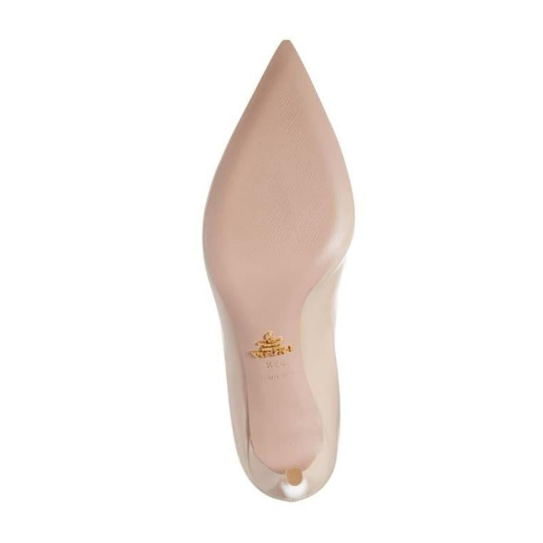 Saffiano Leather 85mm High-heel Pumps