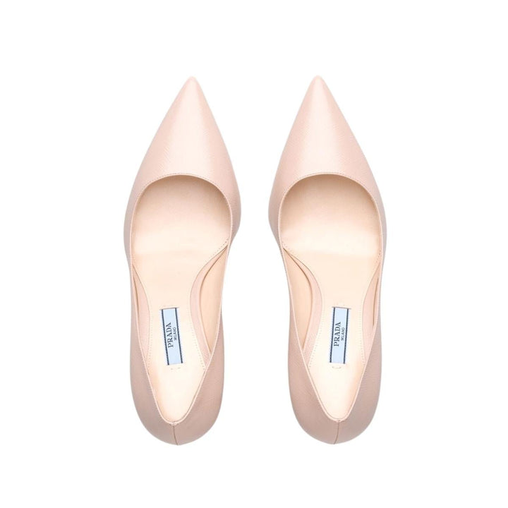 Saffiano Leather 85mm High-heel Pumps