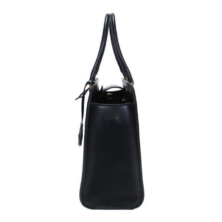 Prada Saffiano Lux Black Medium Satchel Handbag 1BA227