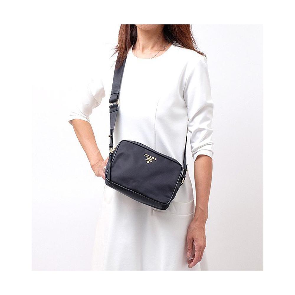 Prada Tessuto Nylon Black Camera Bag Cross Body 1BH089