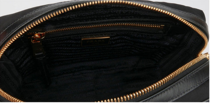 Prada Tessuto Nylon Black Camera Bag Cross Body 1BH089