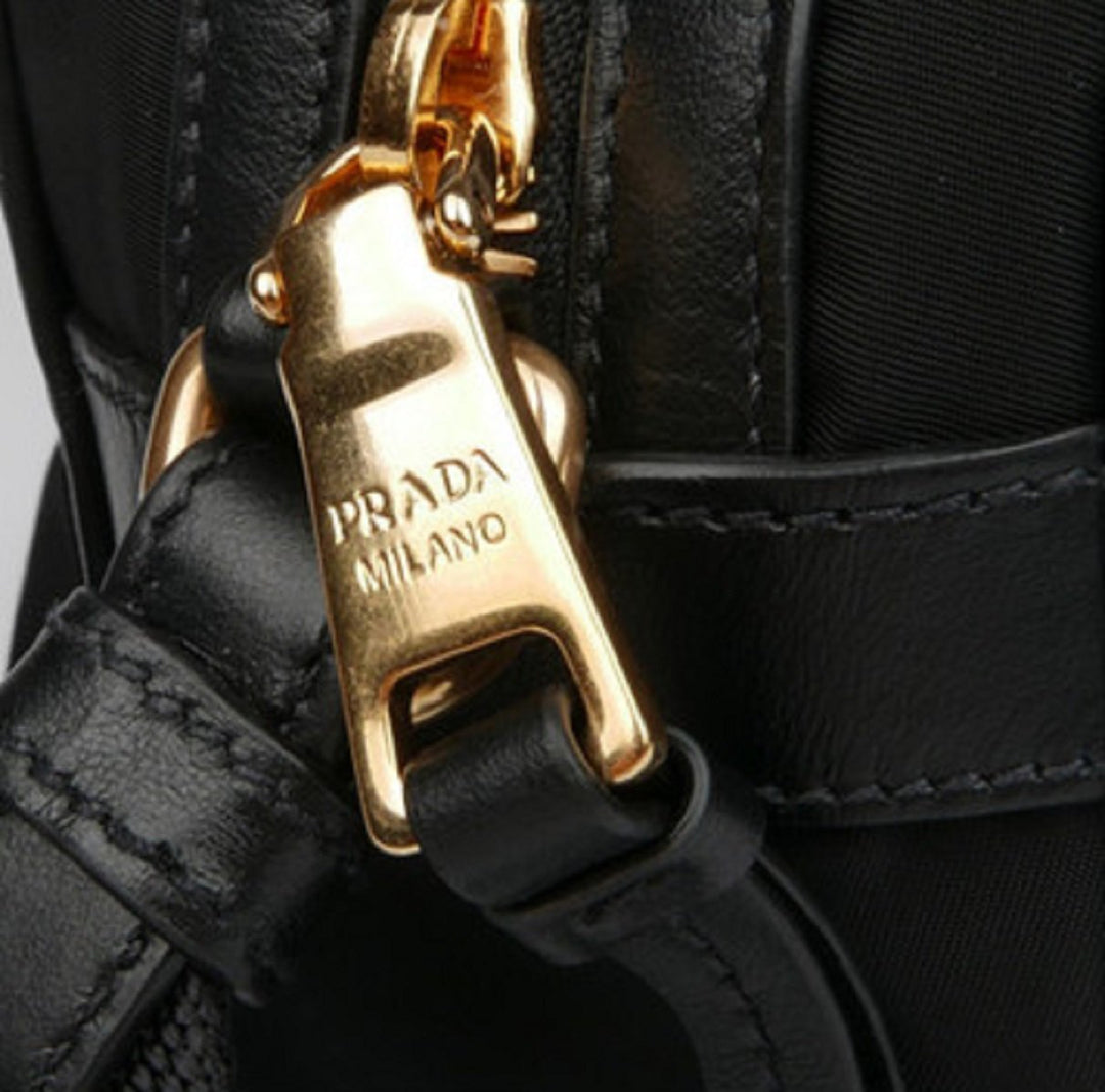 Prada Tessuto Nylon Black Camera Bag Cross Body 1BH089