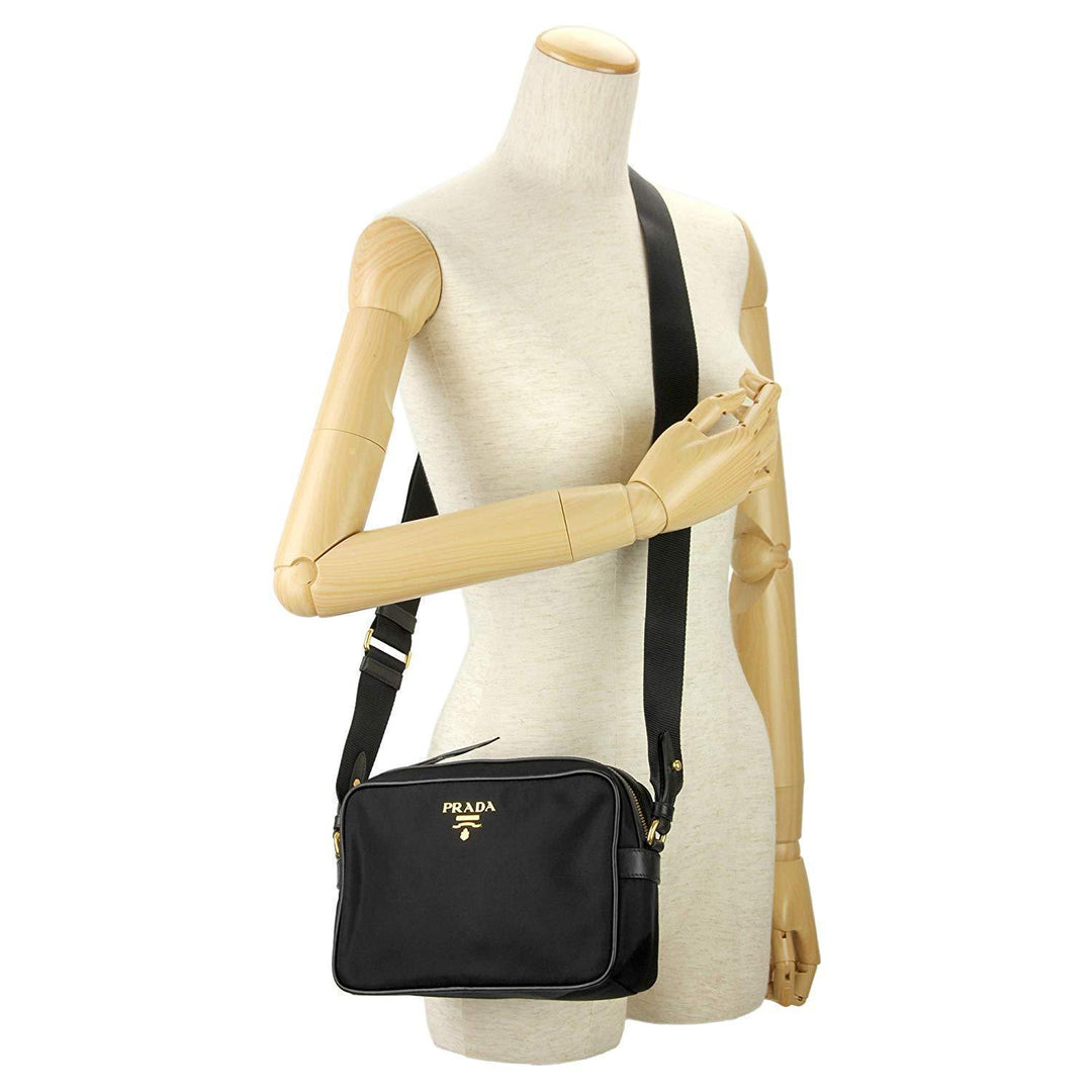 Prada Tessuto Nylon Black Camera Bag Cross Body 1BH089