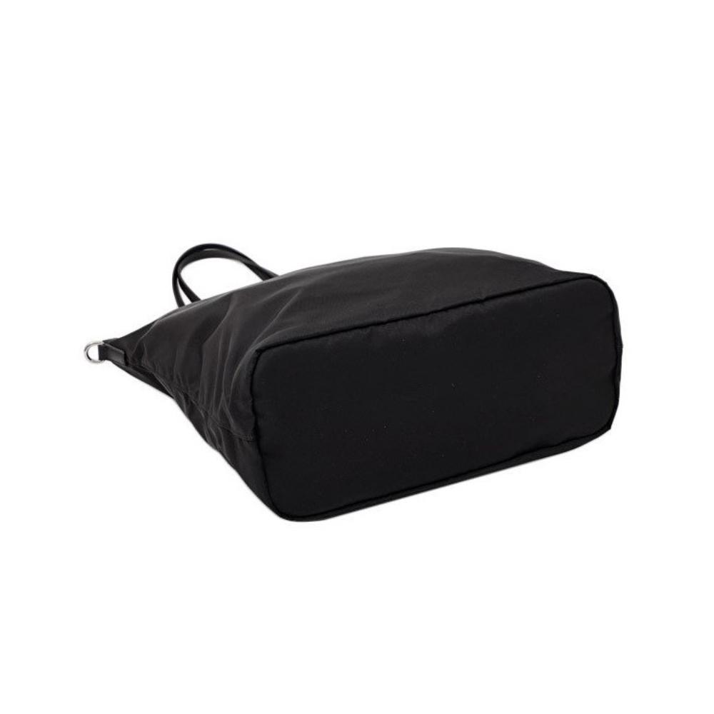 Prada Tessuto Nylon Black Convertible Shopping Tote 1BG189