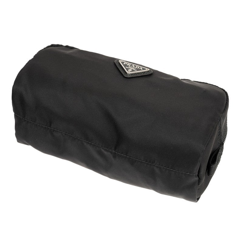 Prada Tessuto Nylon Black Cosmetic Case Necessaire Bag 1NA350
