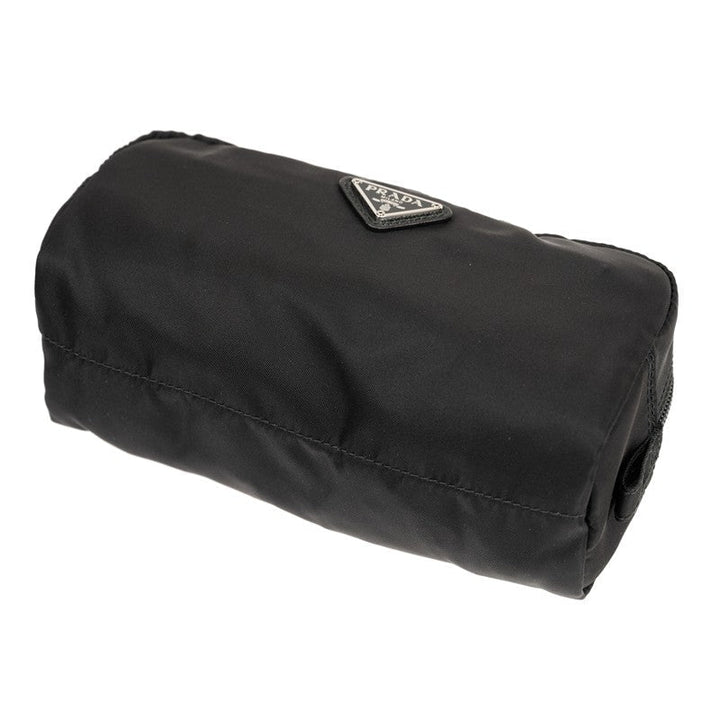 Prada Tessuto Nylon Black Cosmetic Case Necessaire Bag 1NA350