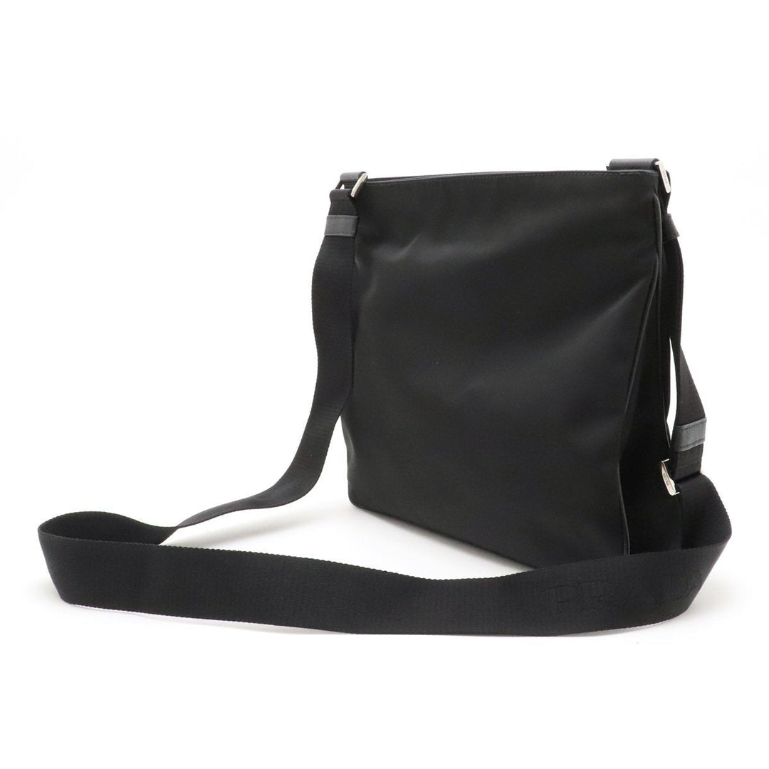Prada Tessuto Saffiano Black Messenger Bag Cross Body 2VH563