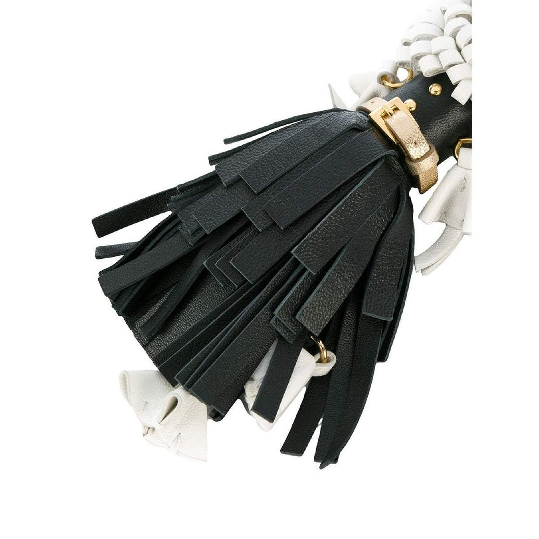 Prada Trick in Pelle Nero Black Dress Wendy Doll Leather Keychain 1TL170