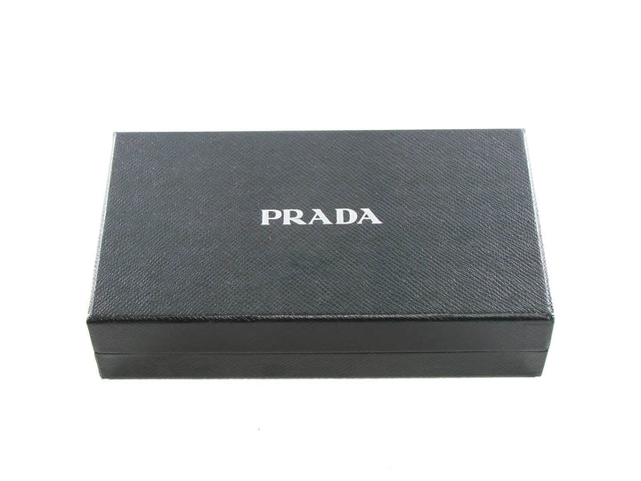 Prada Trick in Pelle Nero Black Dress Wendy Doll Leather Keychain 1TL170