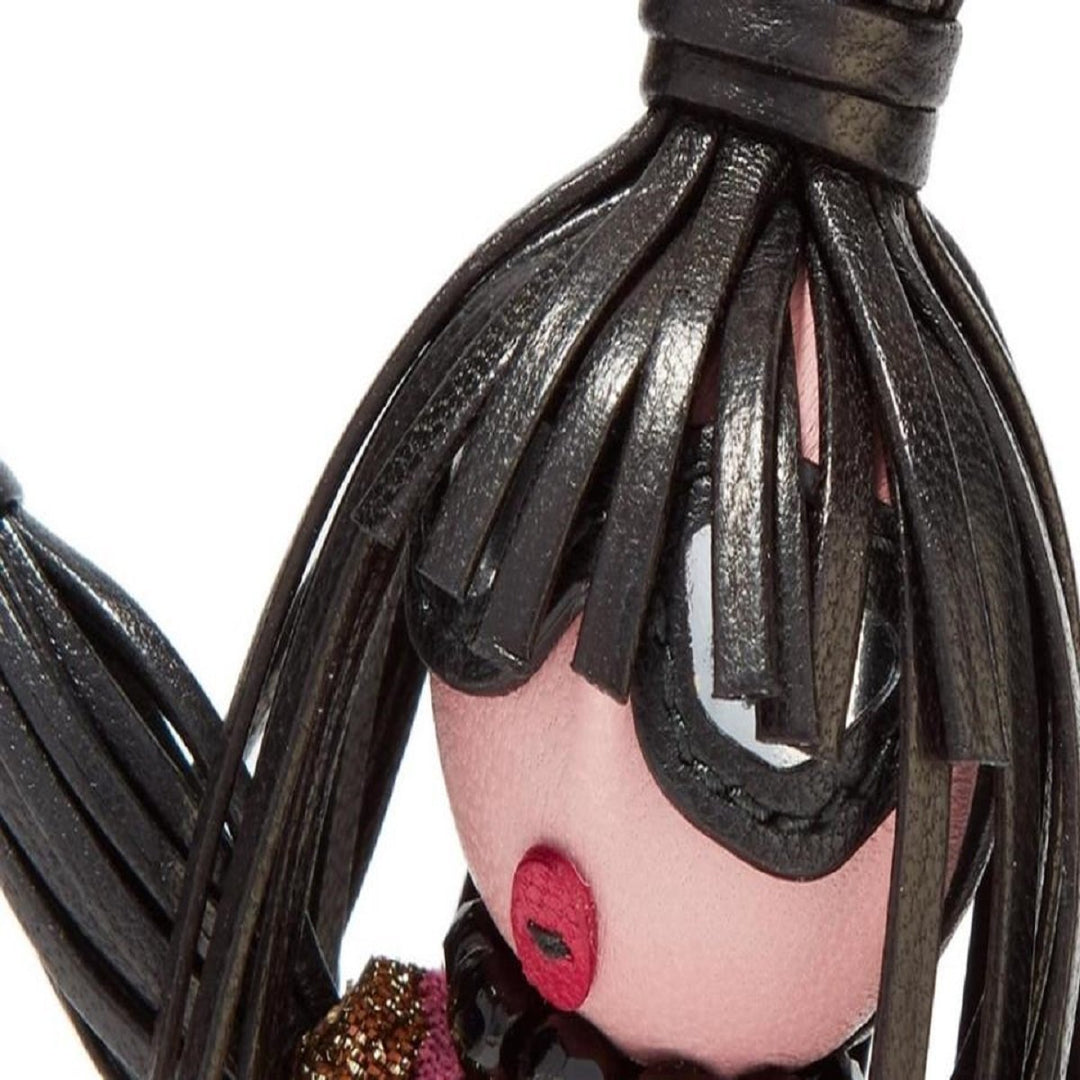 Prada Trick Pelle Rosario Pink Dress Jasmine Doll Keyring Key Charm 1TL171