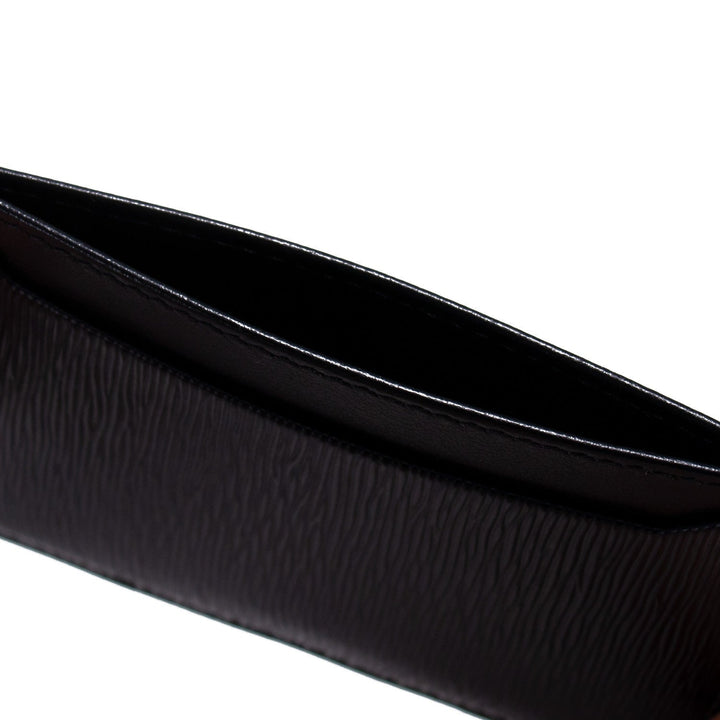 Prada Vitello Move Black Leather Card Holder Wallet 1MC208