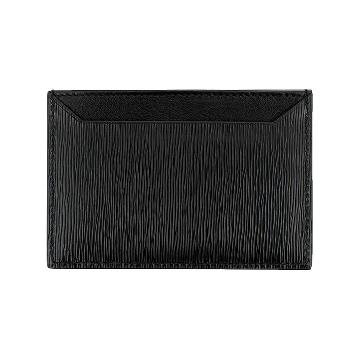 Prada Vitello Move Black Leather Card Holder Wallet 1MC208