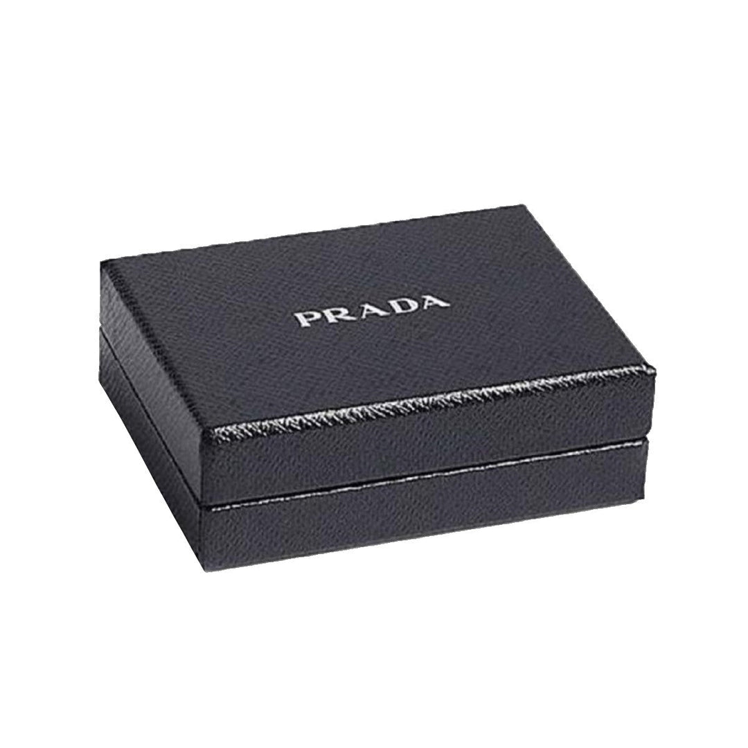 Prada Vitello Move Black Leather Card Holder Wallet 1MC208