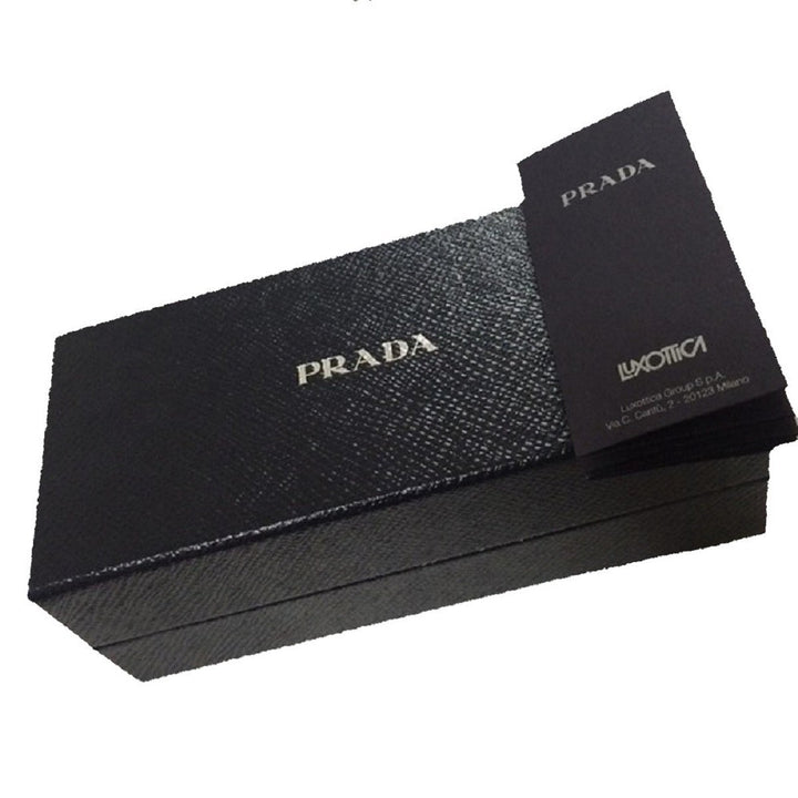 Prada Brown Leather Stitched Cuff Bracelet Silver Hardware