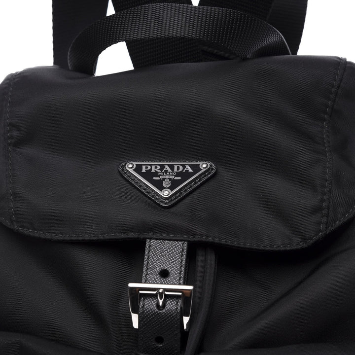 Prada Zainetto Unisex Black Tessuto Nylon Backpack Rucksack 1BZ005
