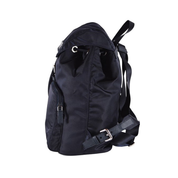 Prada Zainetto Navy Tessuto Nylon Leather Trim Backpack Rucksack 1BZ005