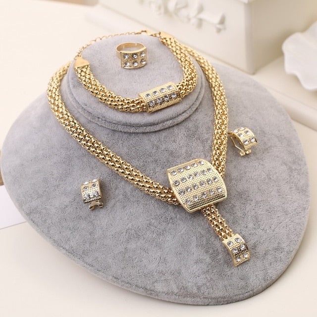ZOSHI Jewelry Sets Women Indian African Jewelry Set amazing price Wedding Jewellery For Brides Dubai Gold Jewelry Sets
