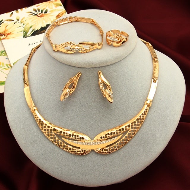 ZOSHI Jewelry Sets Women Indian African Jewelry Set amazing price Wedding Jewellery For Brides Dubai Gold Jewelry Sets